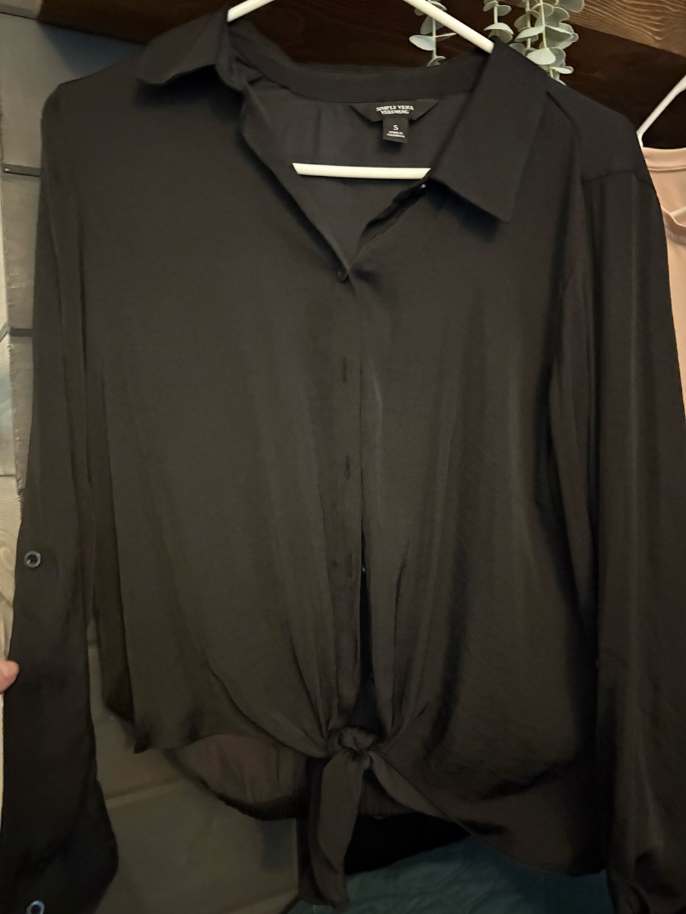 Simply Vera Vera Wang Black Top - Small